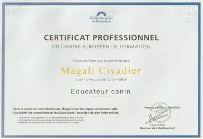 diplôme éducateur canin
